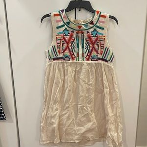 Anthropologie embroidered dress